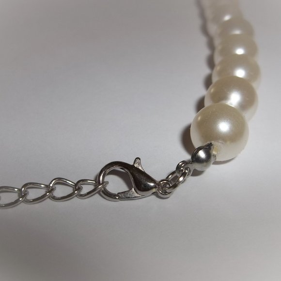 Pre-owned Missing Some Stones, Necklace, Pearl Necklace, Cream Necklace, 7872 - Picture 5 of 6